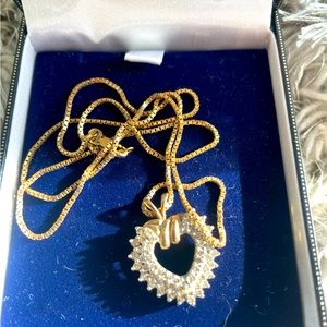 Diamond heart necklace